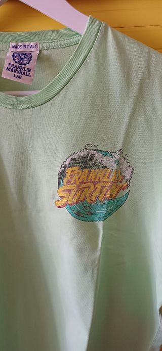 T-shirt estiva verde Frankly Surfin'