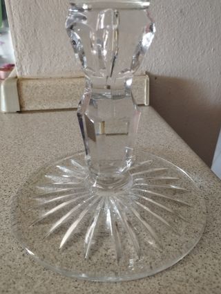 Vaso vetro cristallo decorato