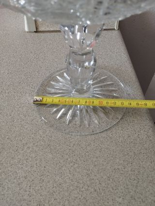 Vaso vetro cristallo decorato