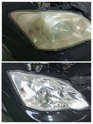 Faros pulidos y restaurados