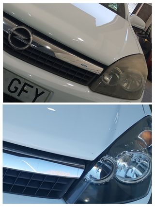 Faros pulidos y restaurados