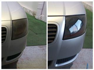 Faros pulidos y restaurados