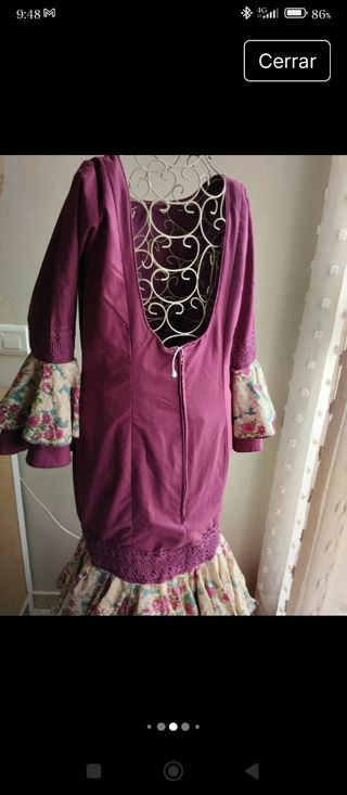 Traje Flamenca - Rojo y Beige