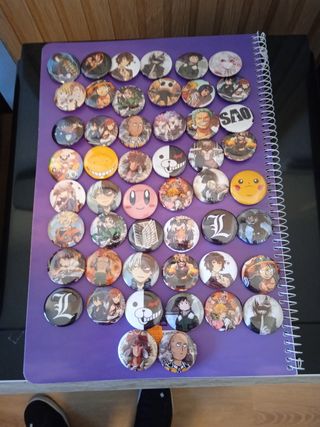 50 Chapas Anime Variadas