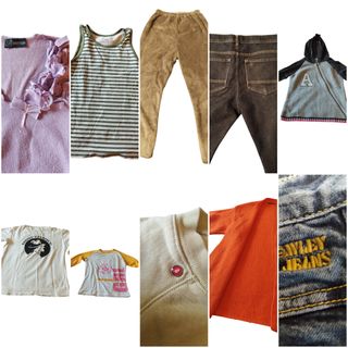 Abbigliamento usato brand minori di media qualità 