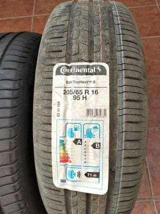 2 neumáticos 205/65 R16 + 215/55 R16