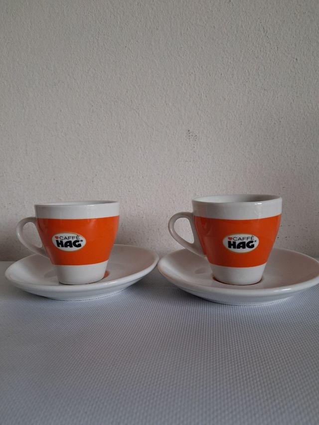 2 Tazzine Caffè Hag Arancio