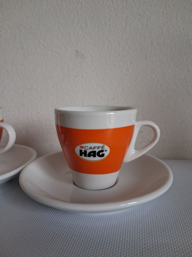 2 Tazzine Caffè Hag Arancio