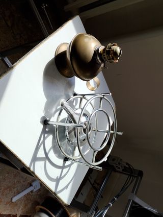 Lampada a cherosene funzionante Ottone + fornello