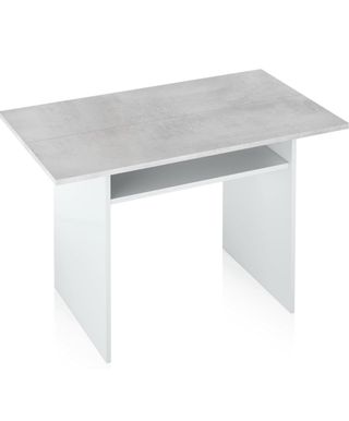 Consolle allungabile grigia e bianca Mesa