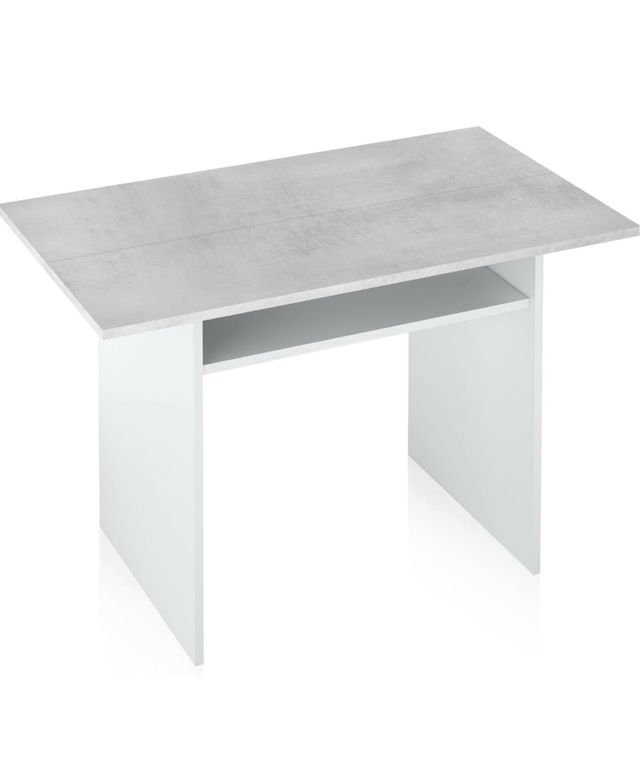 Consolle allungabile grigia e bianca Mesa