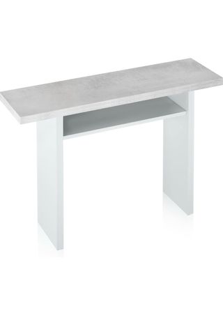 Consolle allungabile grigia e bianca Mesa