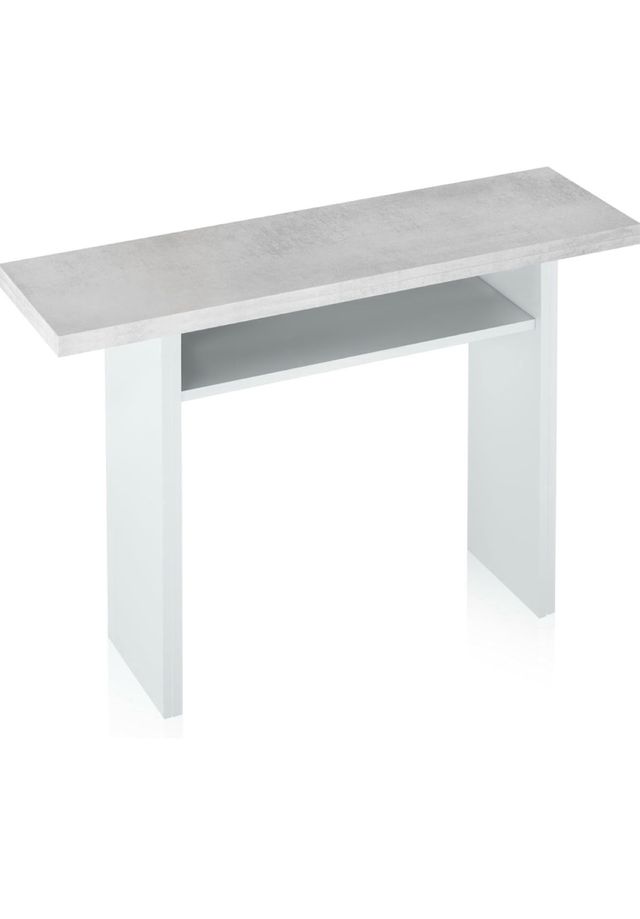 Consolle allungabile grigia e bianca Mesa