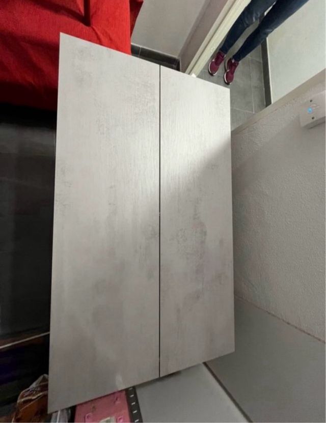 Consolle allungabile grigia e bianca Mesa