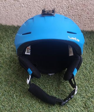 Casco esquí Wed'ze azul en buen estado