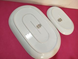 Piatti da portata ovali Capeans vintage.