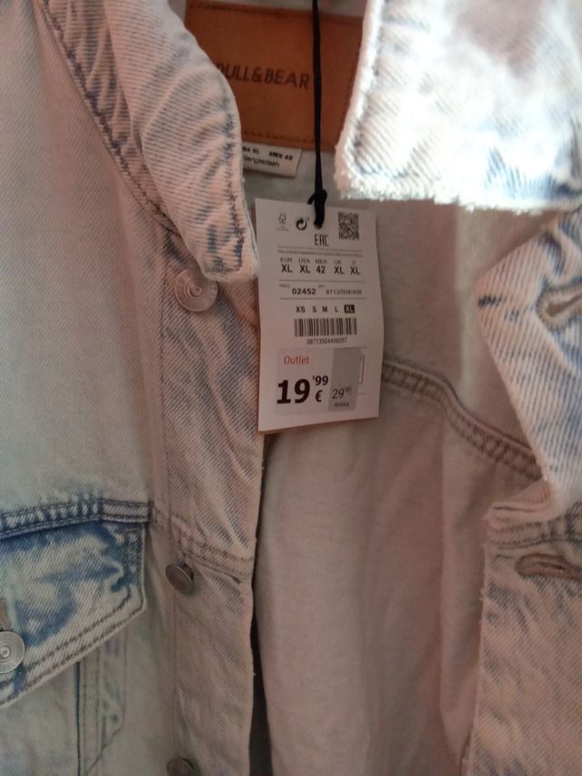 Cazadora vaquera Pull&Bear XL