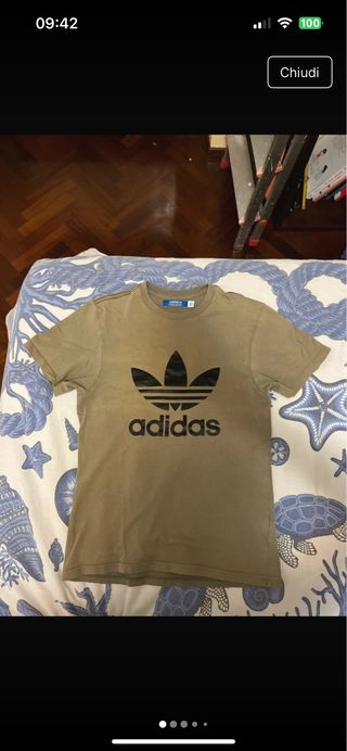 Maglietta Adidas Verde Oliva Tg. 19