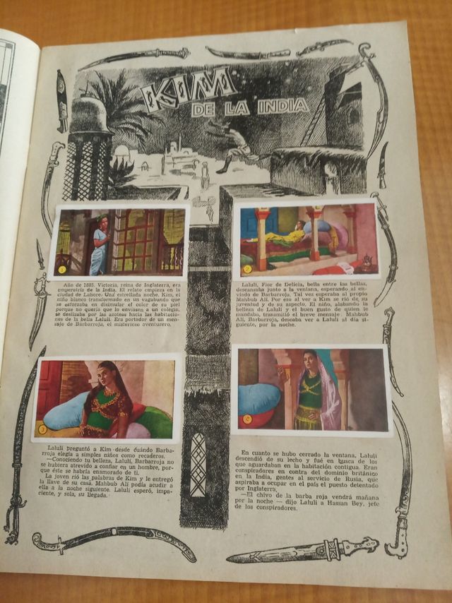 Álbum Kim de la India - Cromos