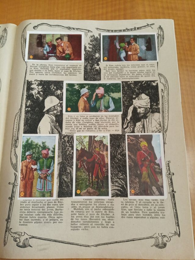 Álbum Kim de la India - Cromos