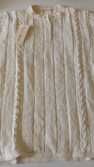 Maglia mezza manica misto lino