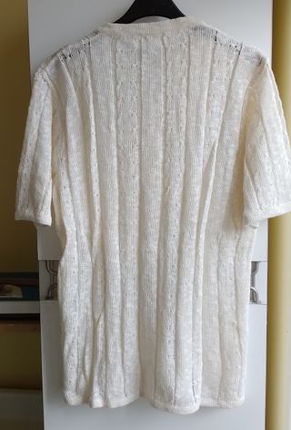 Maglia mezza manica misto lino