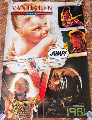 VAN HALEN POSTER GIGANTE ORIGINAL DE DISCOPLAY