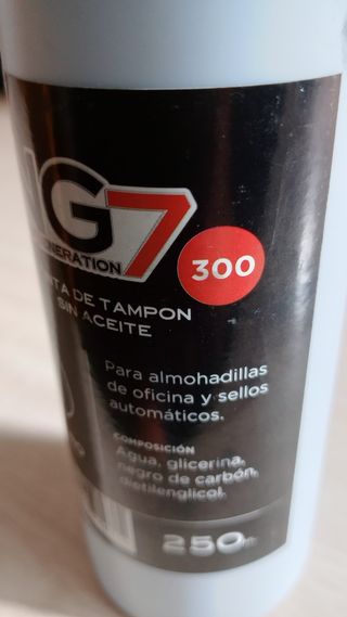 Tinta NG7 300 Negra 250ml - Tampon