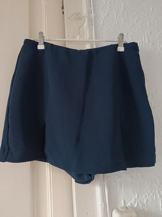 Falda pantalón azul marino - Talla M