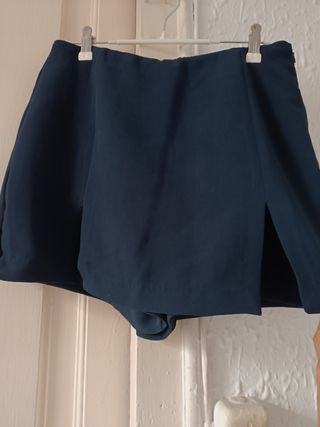 Falda pantalón azul marino - Talla M