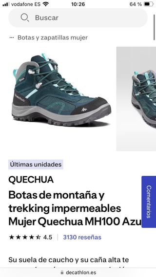 Botas trekking mujer nº 37