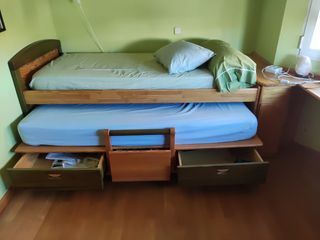 Cama  juvenil madera