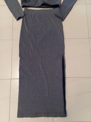 Conjunto falda y top azul - NUEVO