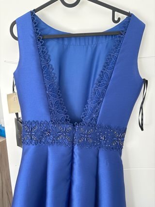 Vestido azul marino evento talla L