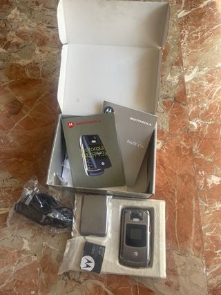 Motorola RAZR V3x gris sin usar, ideal coleccion