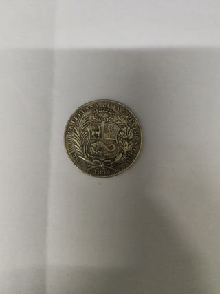 Moneda Peruana 5 Decimos 1934