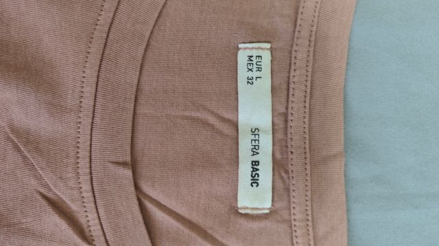 Camiseta Sfera beige talla L