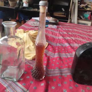 Botellas cristal vintage (8 piezas)