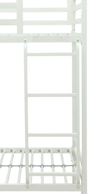 Litera blanca metal - 190x90cm.