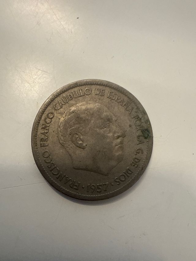 Moneda 25 Ptas Franco 1957