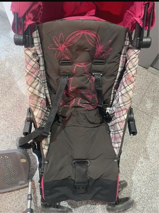 Silla paseo niña rosa