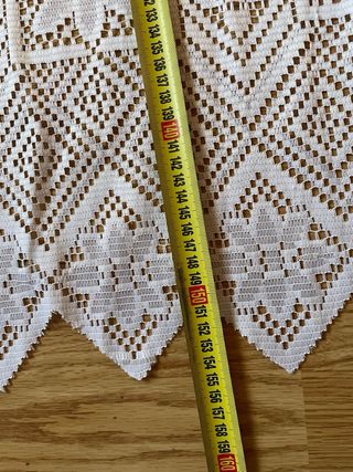 Pareja de Cortinas blancas de encaje