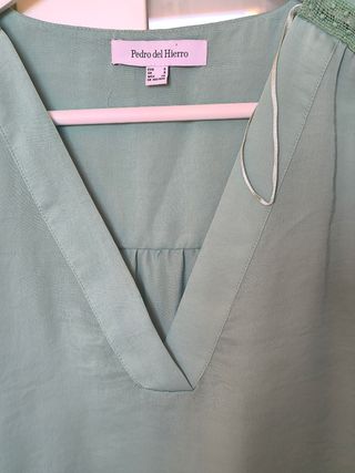 Blusa Pedro del Hierro verde - Talla S
