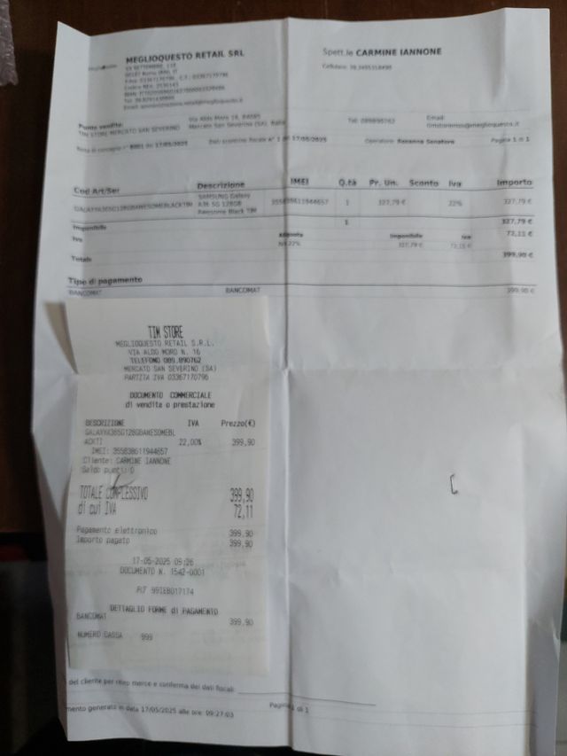 Samsung Galaxy A36 5G - Nero