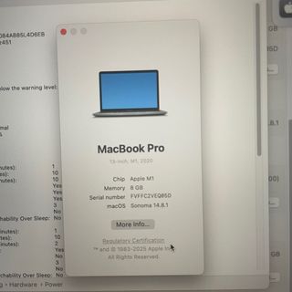 MacBook Pro 13" M1 Touch Bar 2020 8GB 256GB