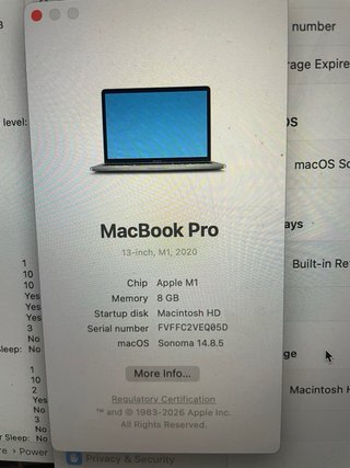 MacBook Pro 13" M1 Touch Bar 2020 8GB 256GB
