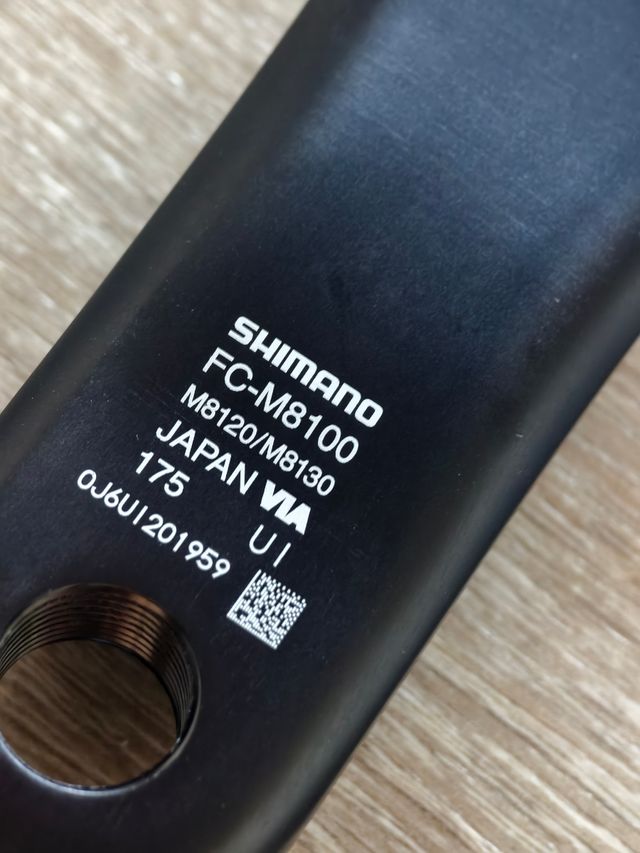 Bielas y plato Shimano XT M8100 36T 175mm. Nuevo.