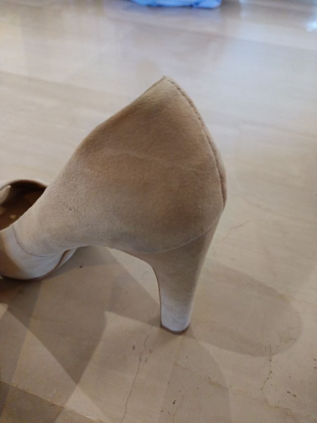 Tacones Mango beige