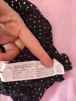 Camiseta elástica ZARA lunares