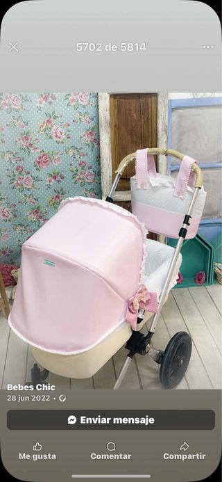 Fundas carrito bebé - Rosa